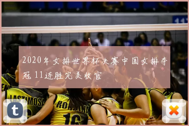 2020年女排世界杯决赛中国女排夺冠 11连胜完美收官